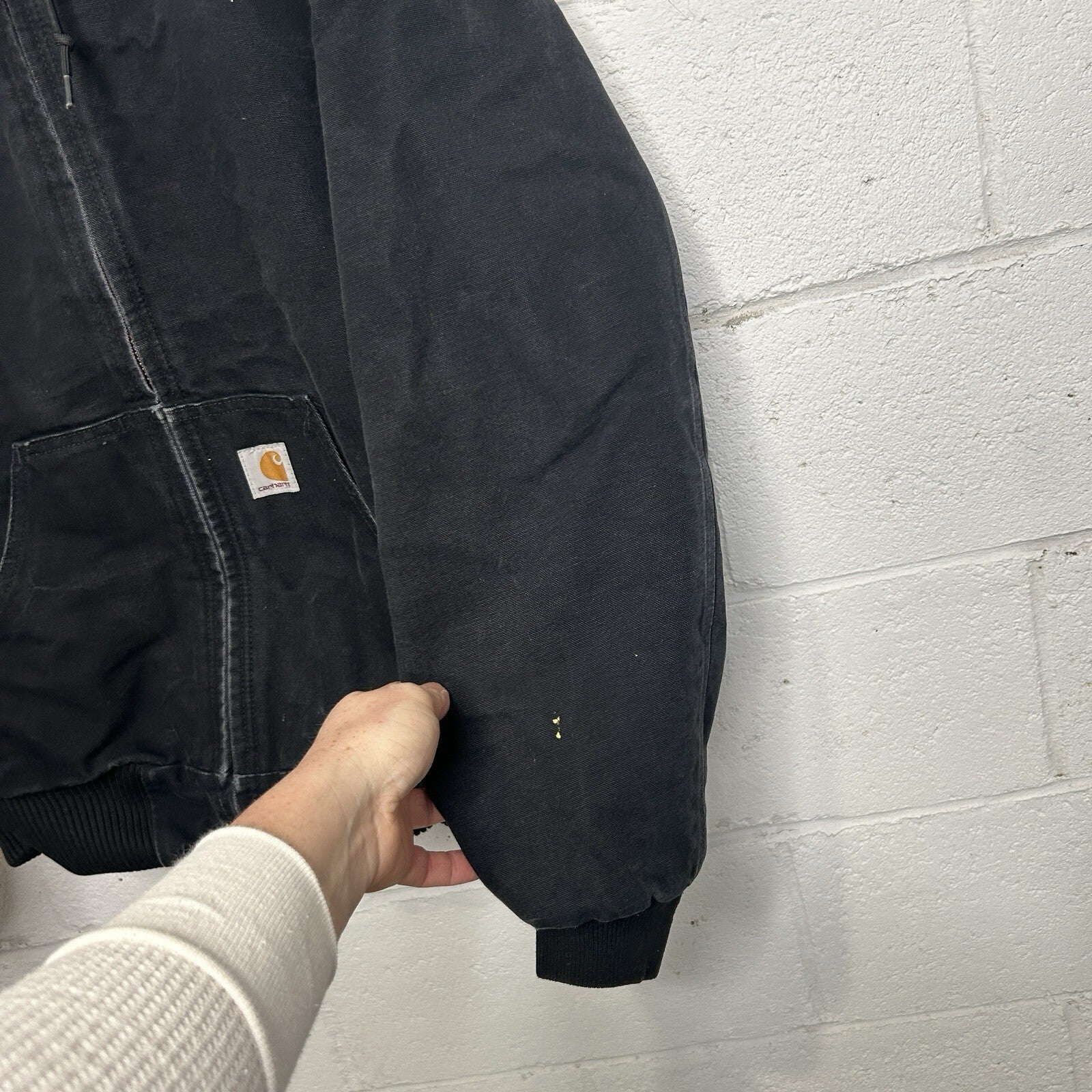 Vintage Carhartt Quilted Hooded Active Jacket “Black” J140 BLK Men’s Medium