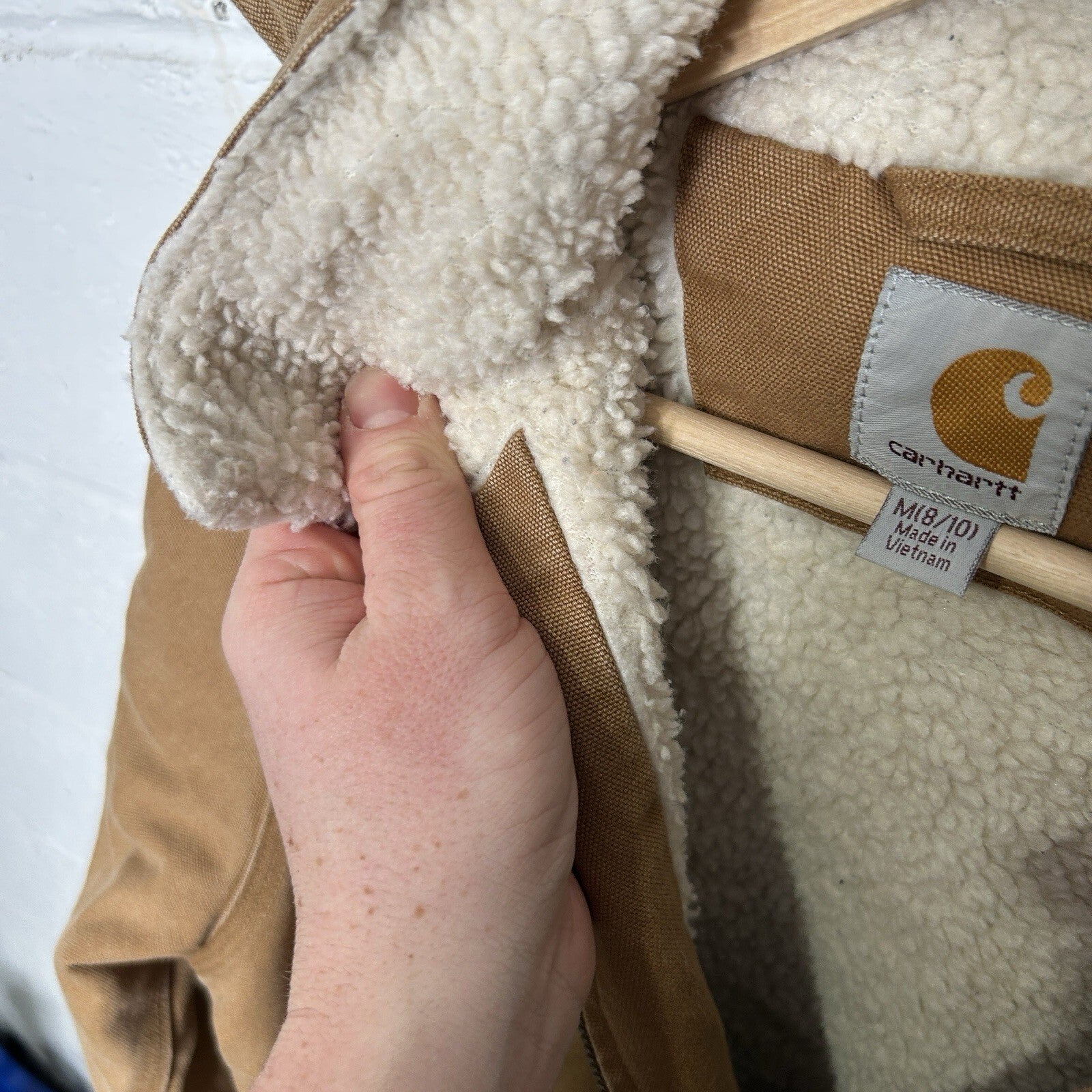 Carhartt Sherpa-Lined Wildwood Jacket “Brown” 100815-211 Women’s Medium