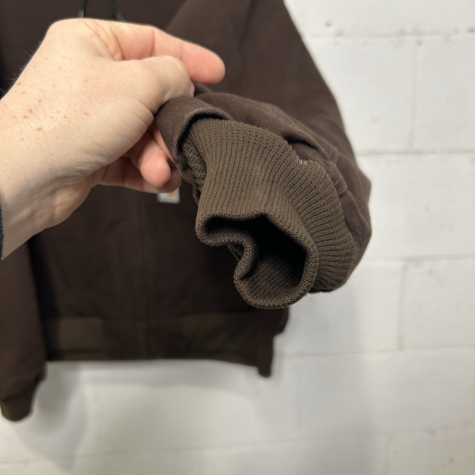 Vintage Carhartt Fleece-Lined Hooded Jacket “Dark Brown” J158 DKB Men's X-Large