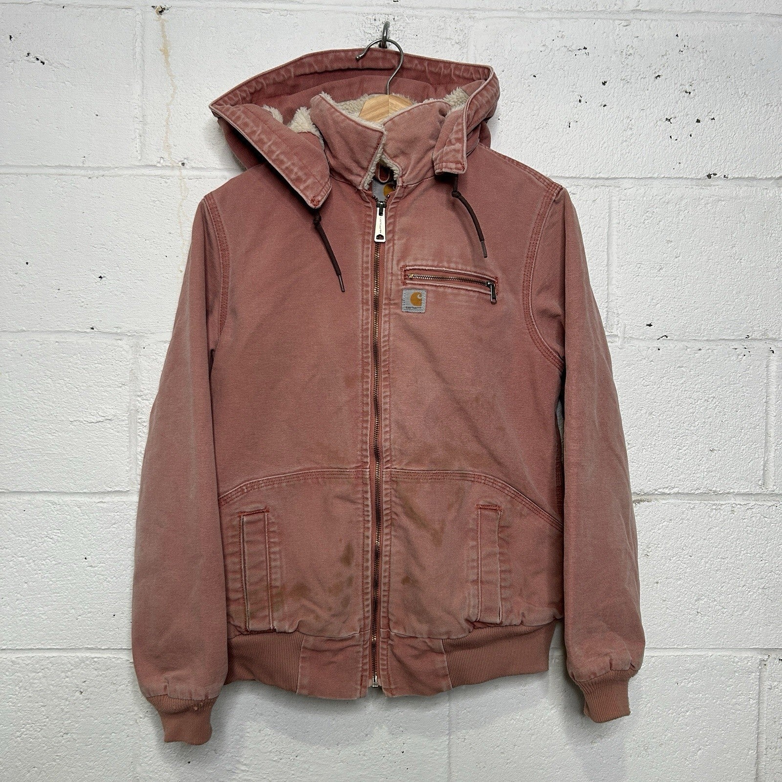 Carhartt Sherpa-Lined Wildwood Jacket “Dried Pink Rose 100815-680 Women’s Small