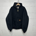 Vintage Carhartt Quilted Hooded Active Jacket “Black” J280 BLK Men’s X-Large