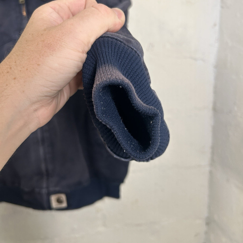 Vintage Faded Carhartt Quilted Santa Fe Jacket “Midnight Blue”