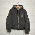 Y2K Carhartt Sherpa-Lined Hooded Detroit Jacket “Black” WJ141 BLK Women’s Medium