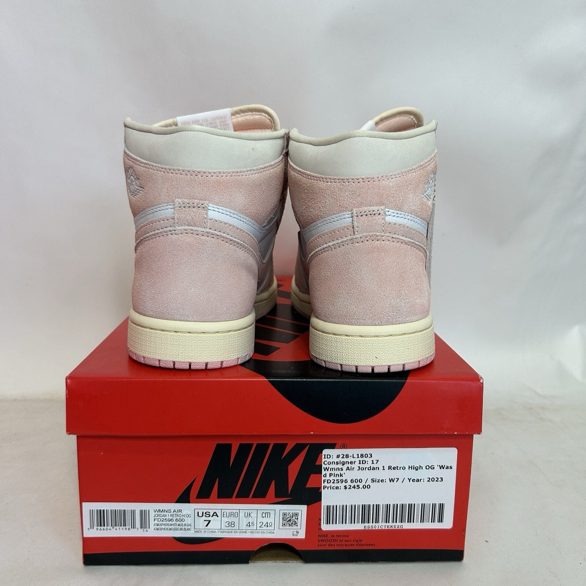 Nike Air Jordan 1 Retro High WMNS “Washed Pink”
