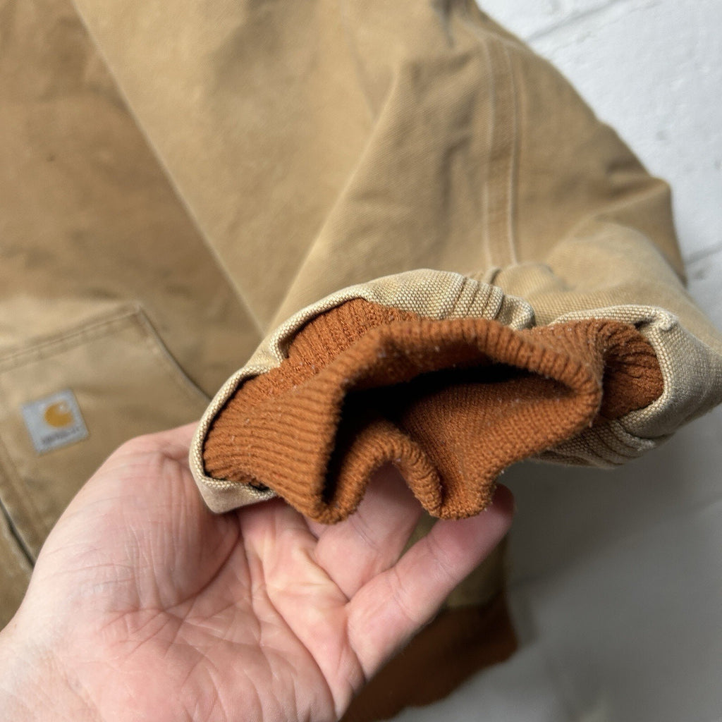 Vintage Carhartt Quilted Hooded Active Jacket “Brown” J140 BRN Men’s 2XL