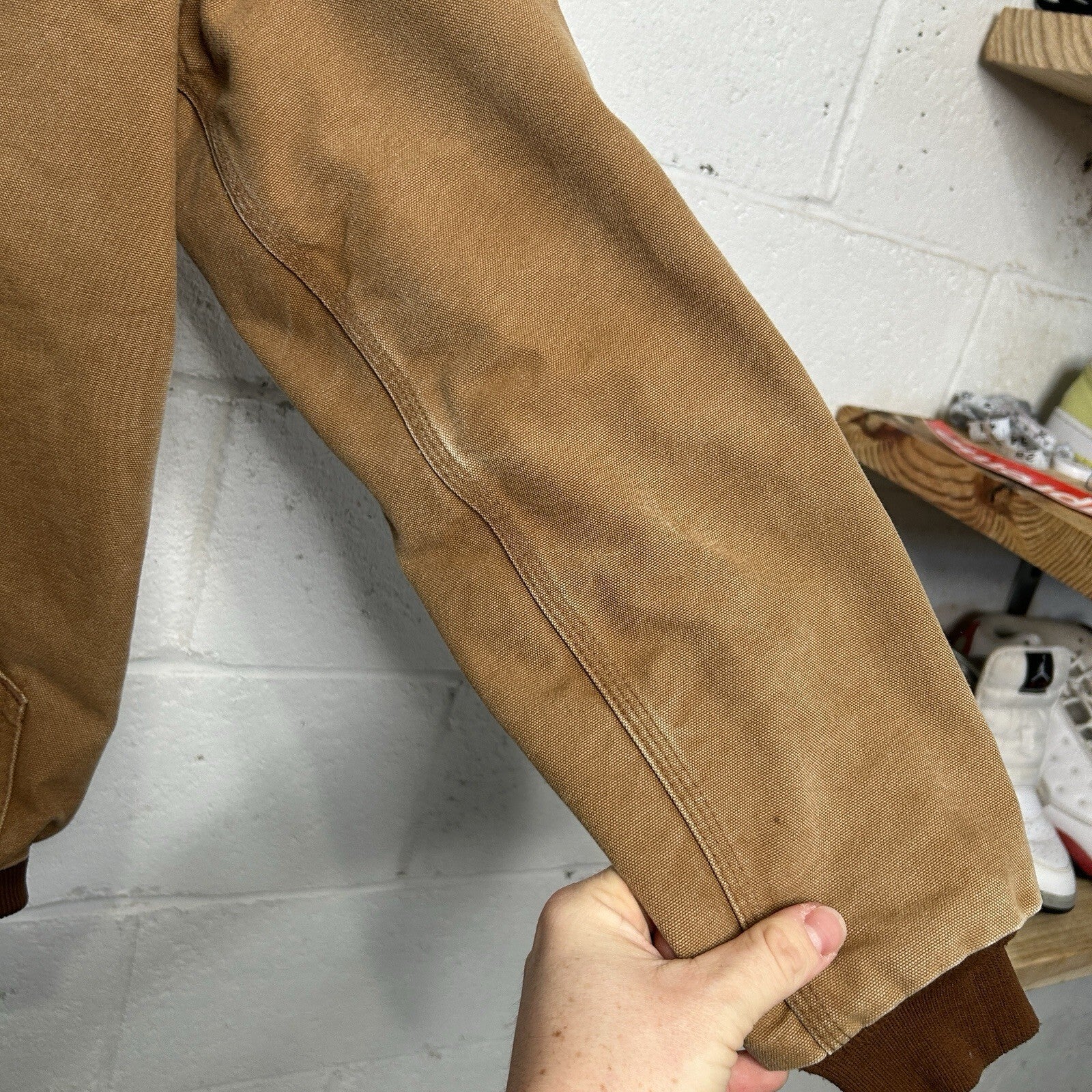 Vintage Carhartt Fleece-Lined Hooded Active Jacket “Brown” YYJ158 BRN Youth XL