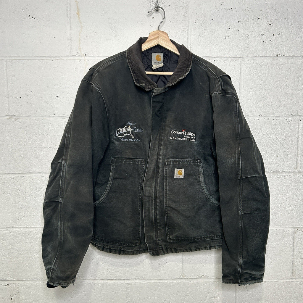 Vintage Carhartt Quilted Traditional Artic Jacket “Black” J02 BLK Men’s 44/Large