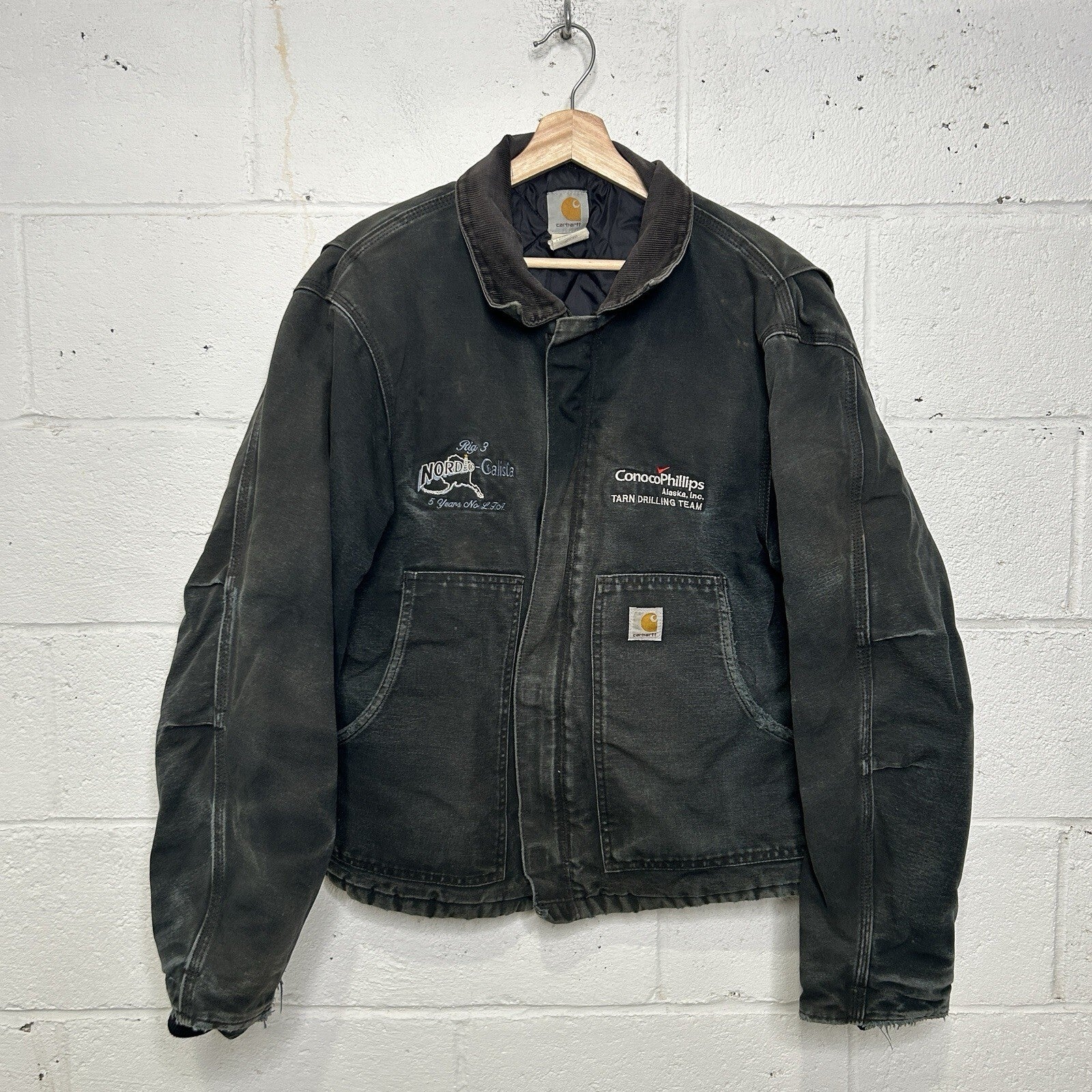 Vintage Carhartt Quilted Traditional Artic Jacket “Black” J02 BLK Men’s 44/Large