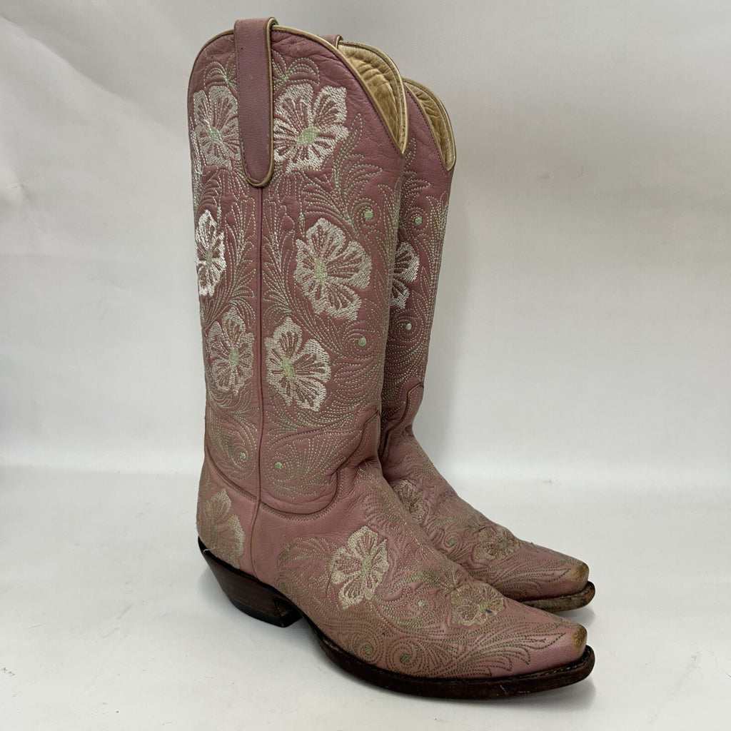 Old Gringo Embroidered Floral Western Boots “Pink” Women’s 7B Worn