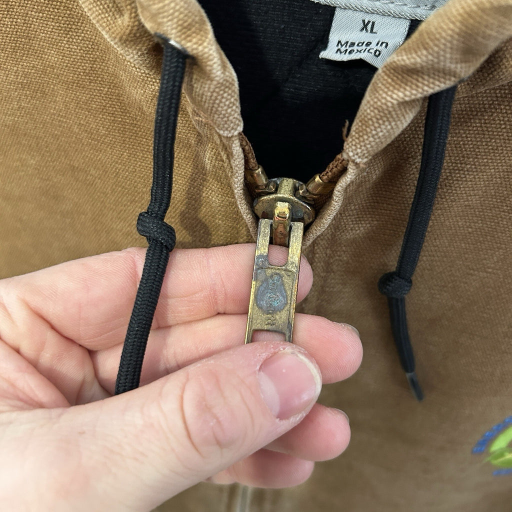 Carhartt Hooded Quilt-Lined Active Jacket “Brown” J130-211 Men’s X-Large