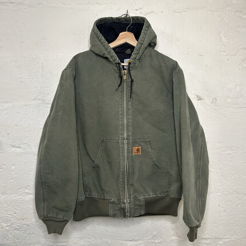 Vintage Carhartt Quilted Active Jacket “Army Green” J130 ARG Men’s Medium