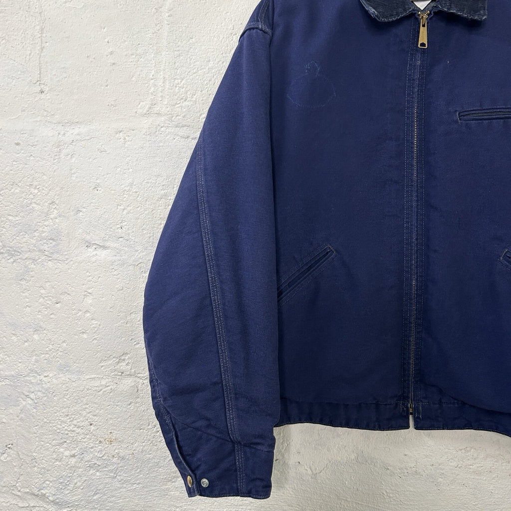 Vintage Carhartt Blanket-Lined Detroit Jacket “Dark Navy” JB242 Men’s X-Large