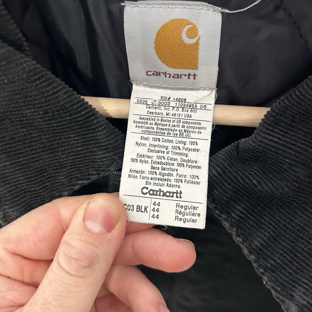 Vintage Carhartt Quilted Artic Jacket “Black” C03 BLK Men’s 44/XL
