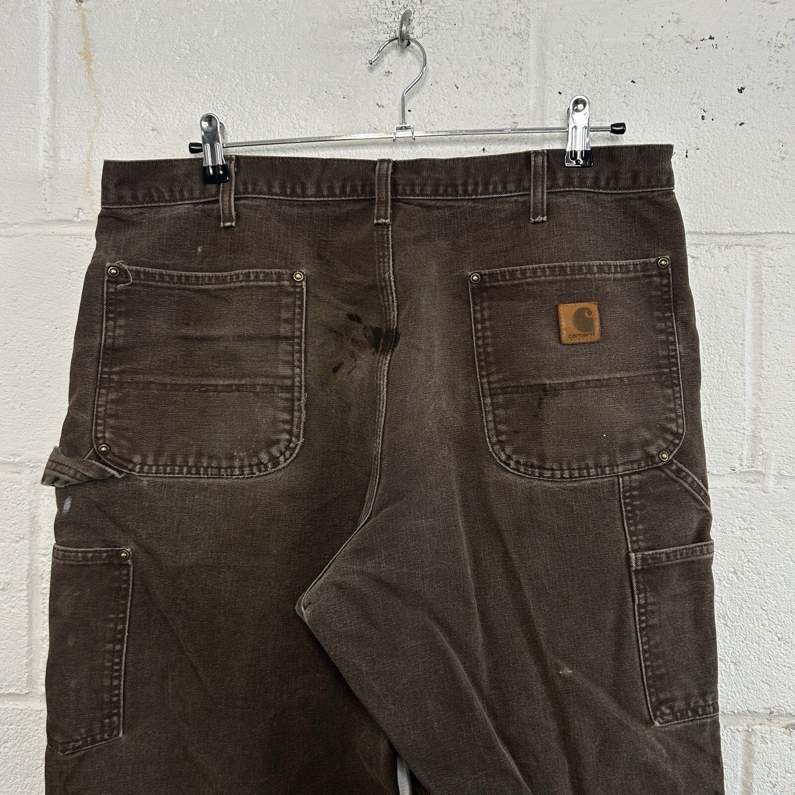Thrashed Carhartt DoubleKnee Pants “Dark Brown” B136 DKB