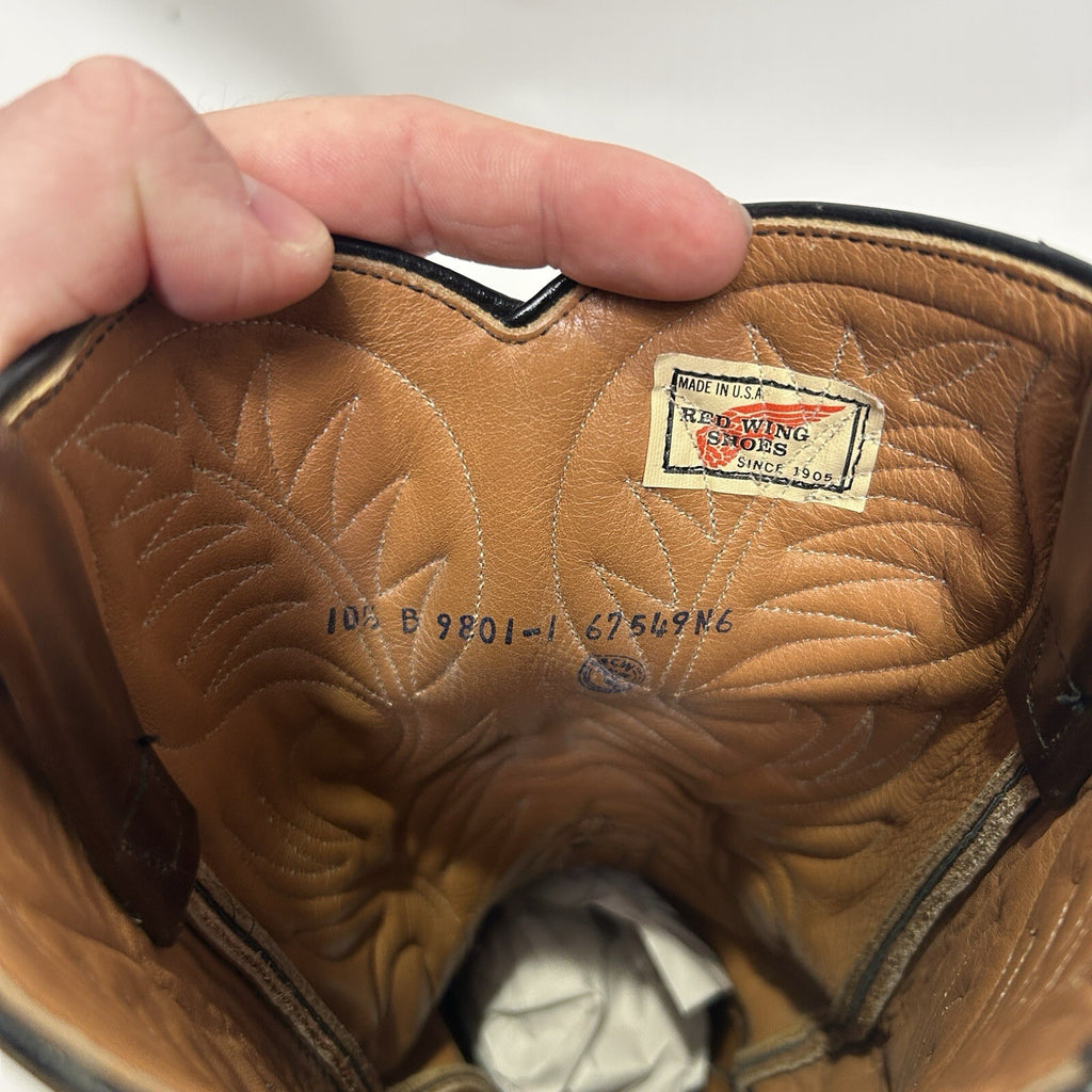 Vintage Red Wing Pecos Western Cowboy Boots 9801 “Mostique” Men’s 10.5B