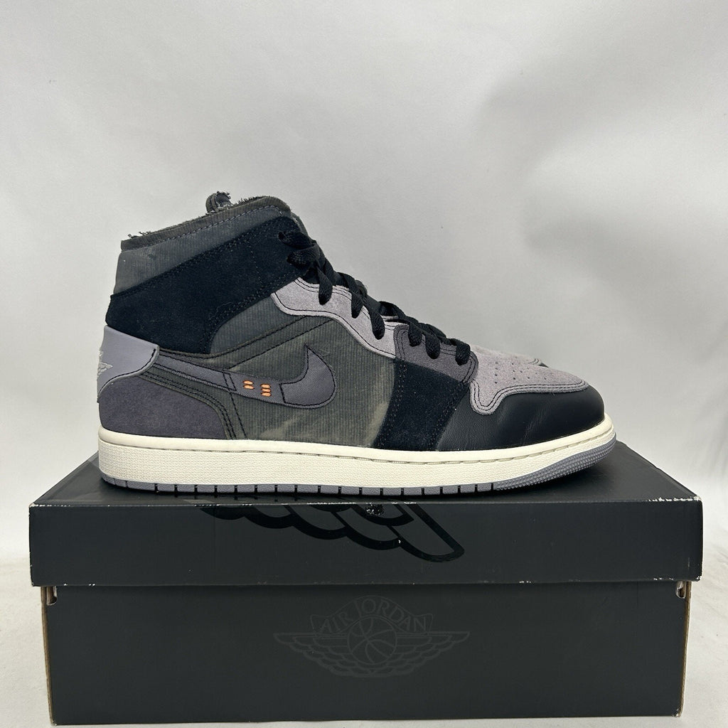 Nike Air Jordan 1 Mid Craft Inside Out “Black Cement Grey”