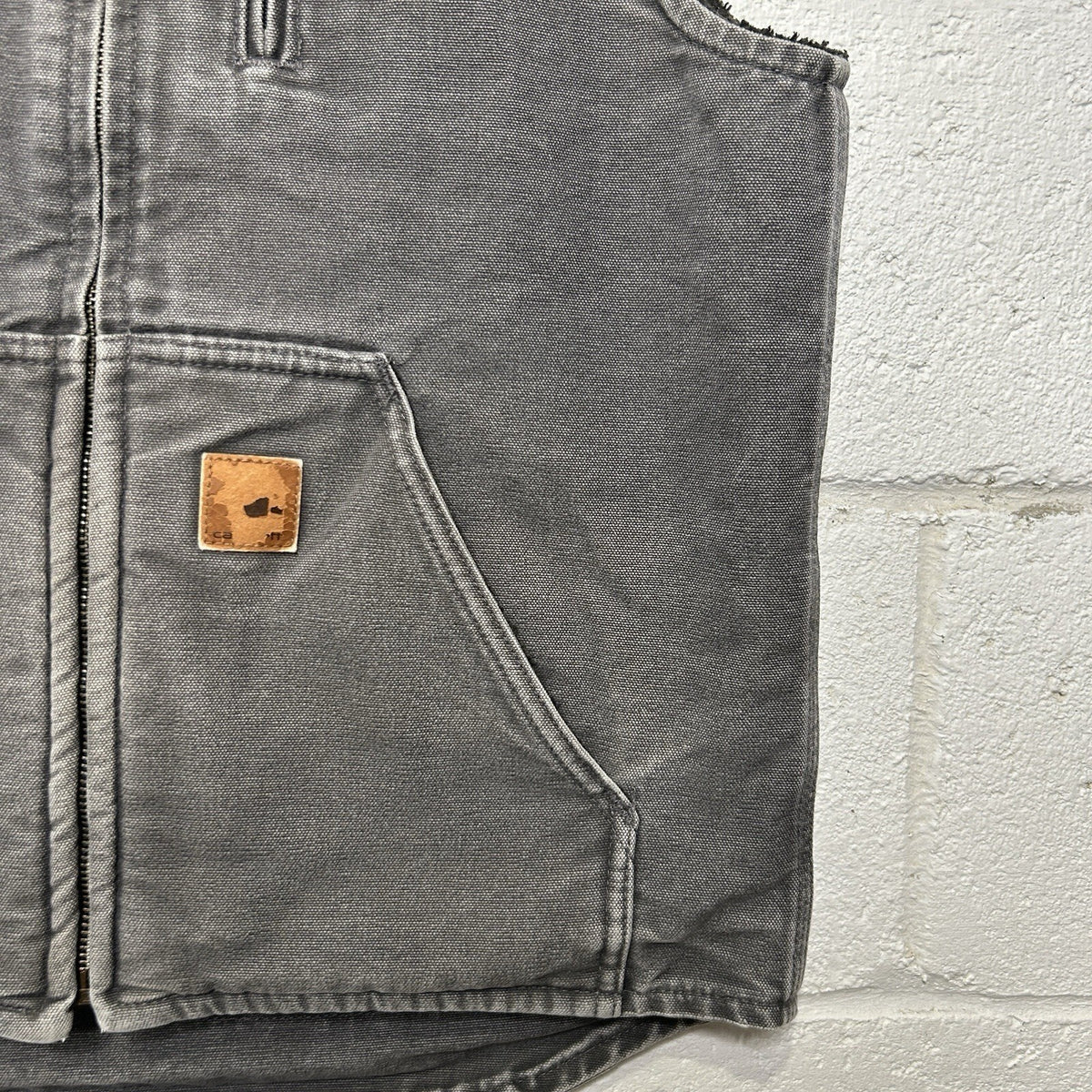 Carhartt Sandstone Sherpa-Lined Vest “Gravel” V33 GVL