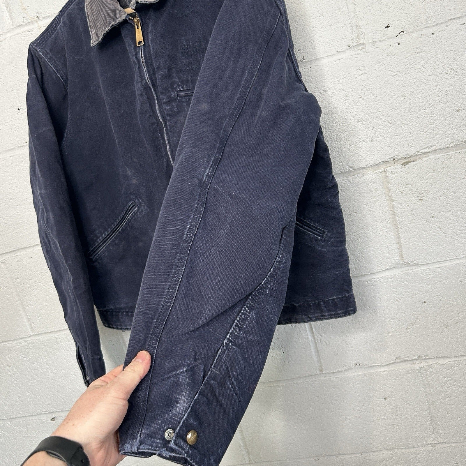 Vintage Carhartt Blanket-Lined Detroit Jacket “Dark Navy” J01 DNY Men’s 42/Large