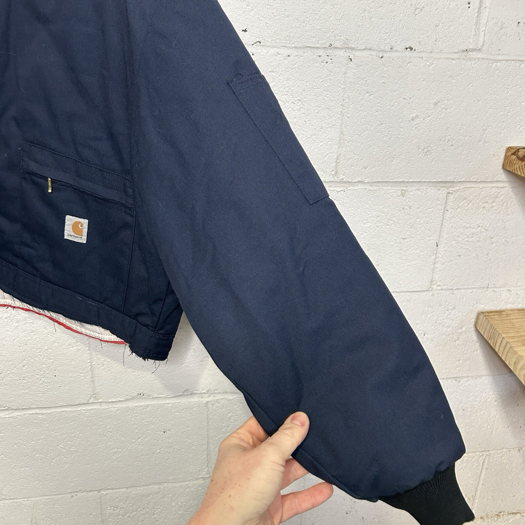 Vintage Carhartt Coverall Cropped Jacket “Navy” Detroit Style