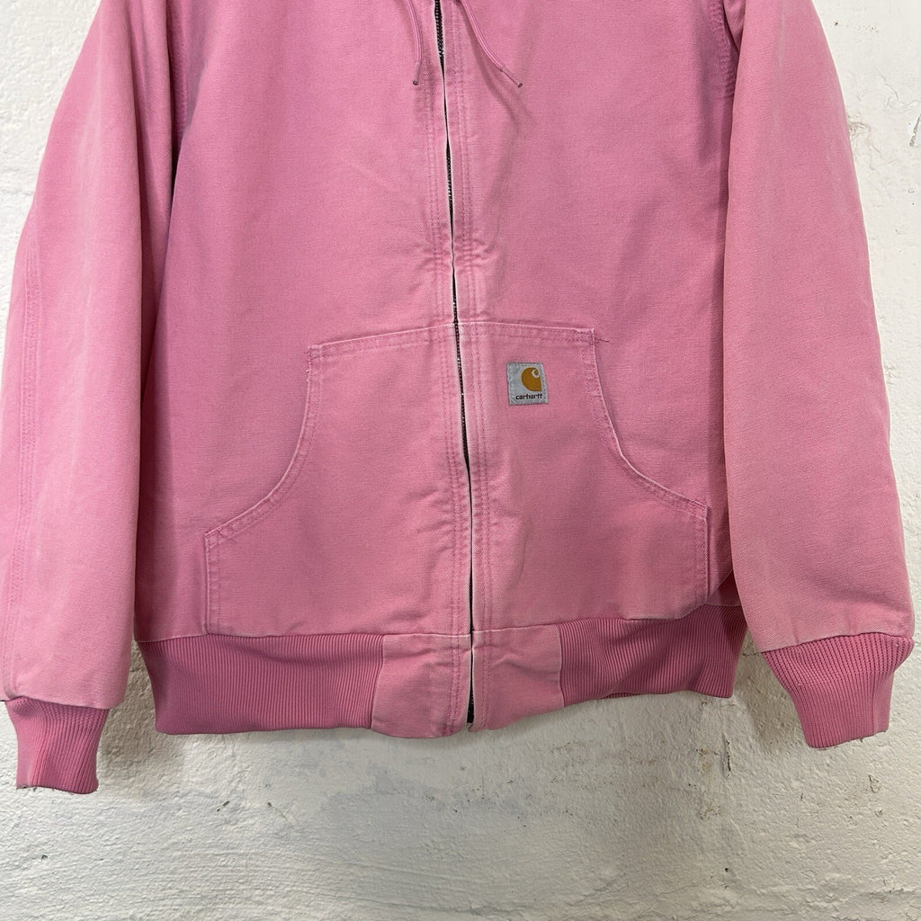 Y2K Carhartt Quilted Hooded Active Jacket  “Pink Rose” WJ130 PKR Women’s Medium
