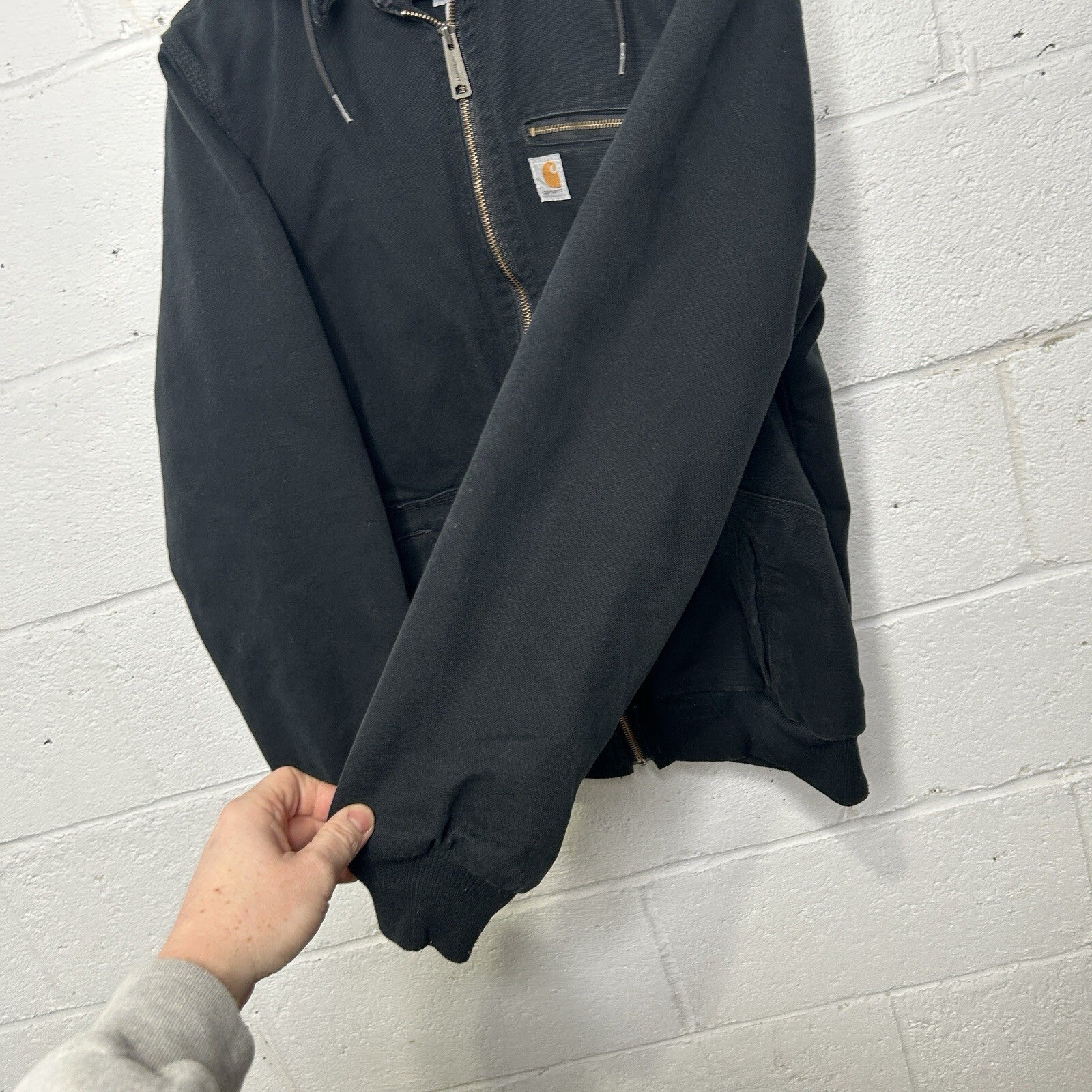Carhartt Sherpa-Lined Wildwood Jacket “Washed Black” 100815-001 Women’s XL
