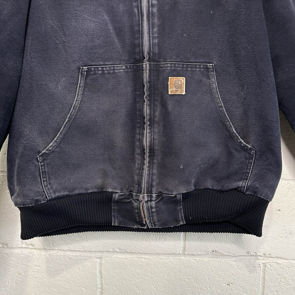 Vintage Carhartt Hooded Active Jacket “Midnight Blue” J130 MDT Men’s Large