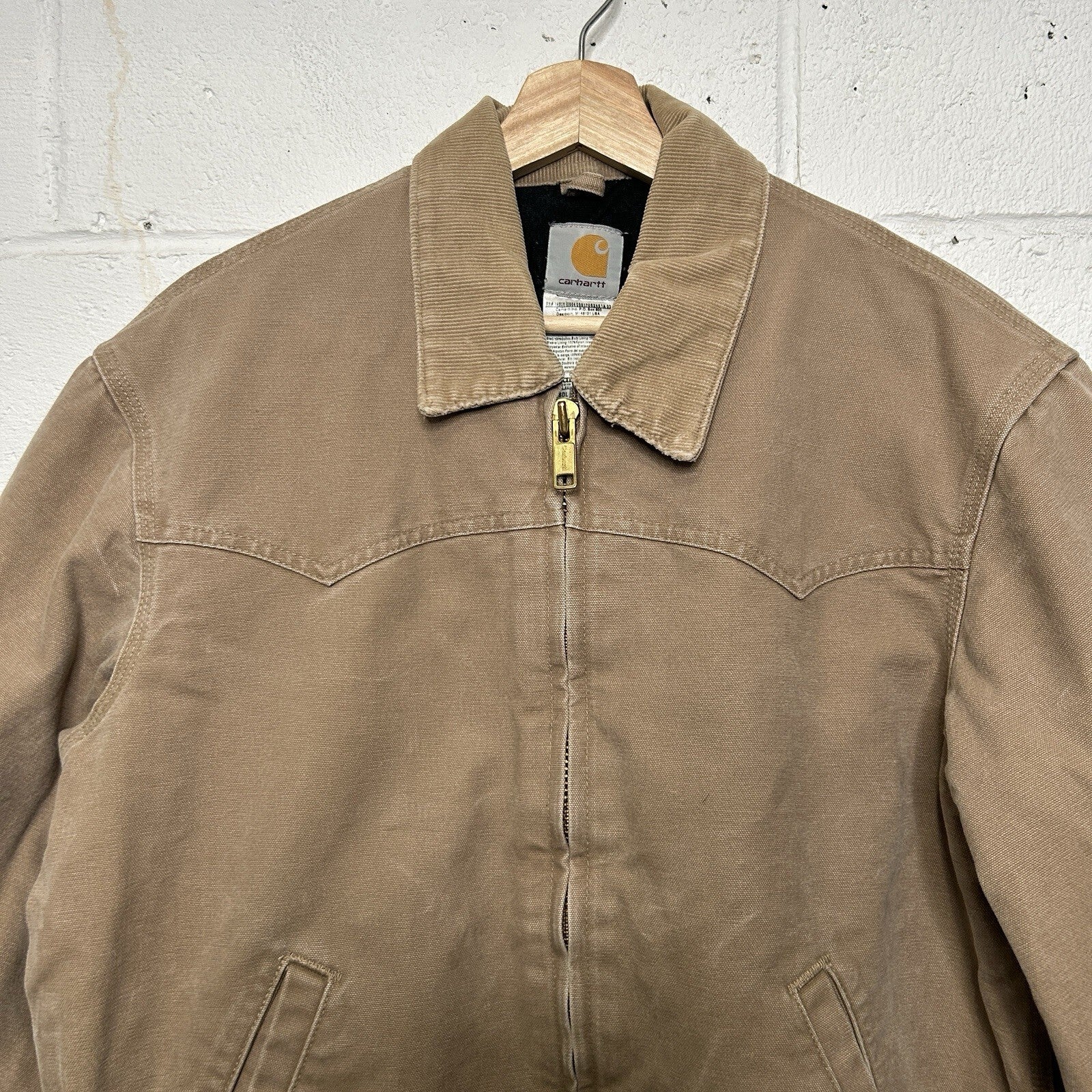 Vintage Carhartt Quilted Santa Fe Jacket “Saddle” J14 SDL Men’s Medium