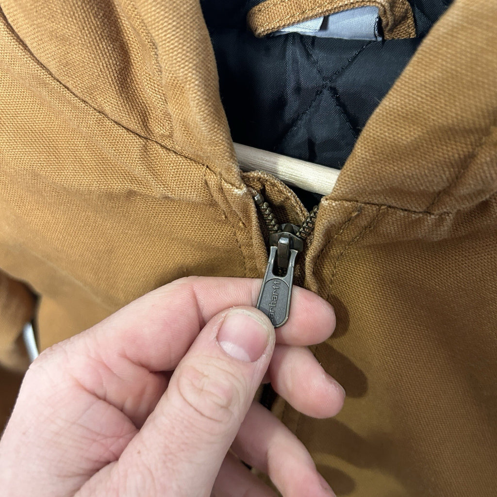 Y2K Carhartt Quilt-Lined Active Jacket “Light Brown” Youth Large/Women’s Small