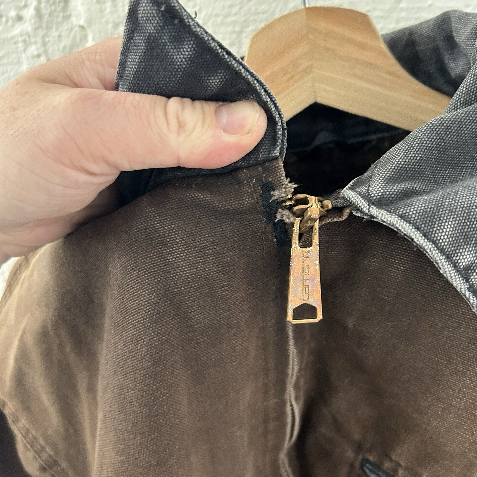 Vintage Carhartt Blanket-Lined Detroit Jacket “Dark Brown” J97 DKB Men’s Large
