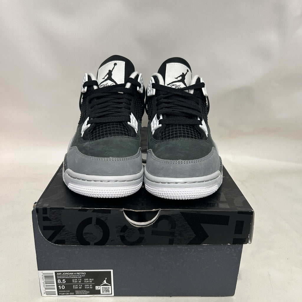Nike Jordan 4 Retro OG “Fear/Black White Grey” FQ8138-002 Men’s 8.5 New