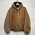 Carhartt Hooded Quilt-Lined Active Jacket “Brown” J130-211 Men’s X-Large