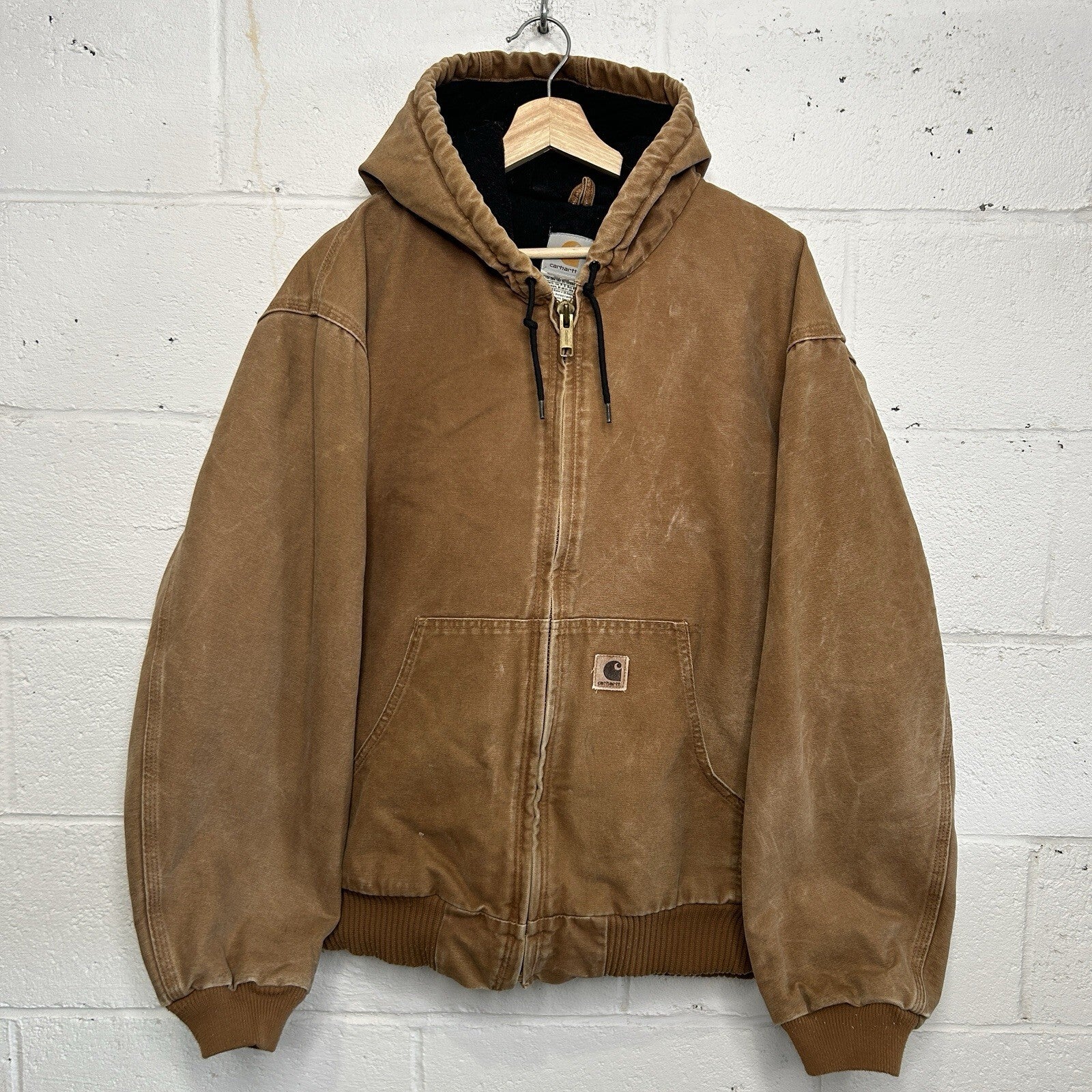 Carhartt Hooded Quilt-Lined Active Jacket “Brown” J130-211 Men’s X-Large