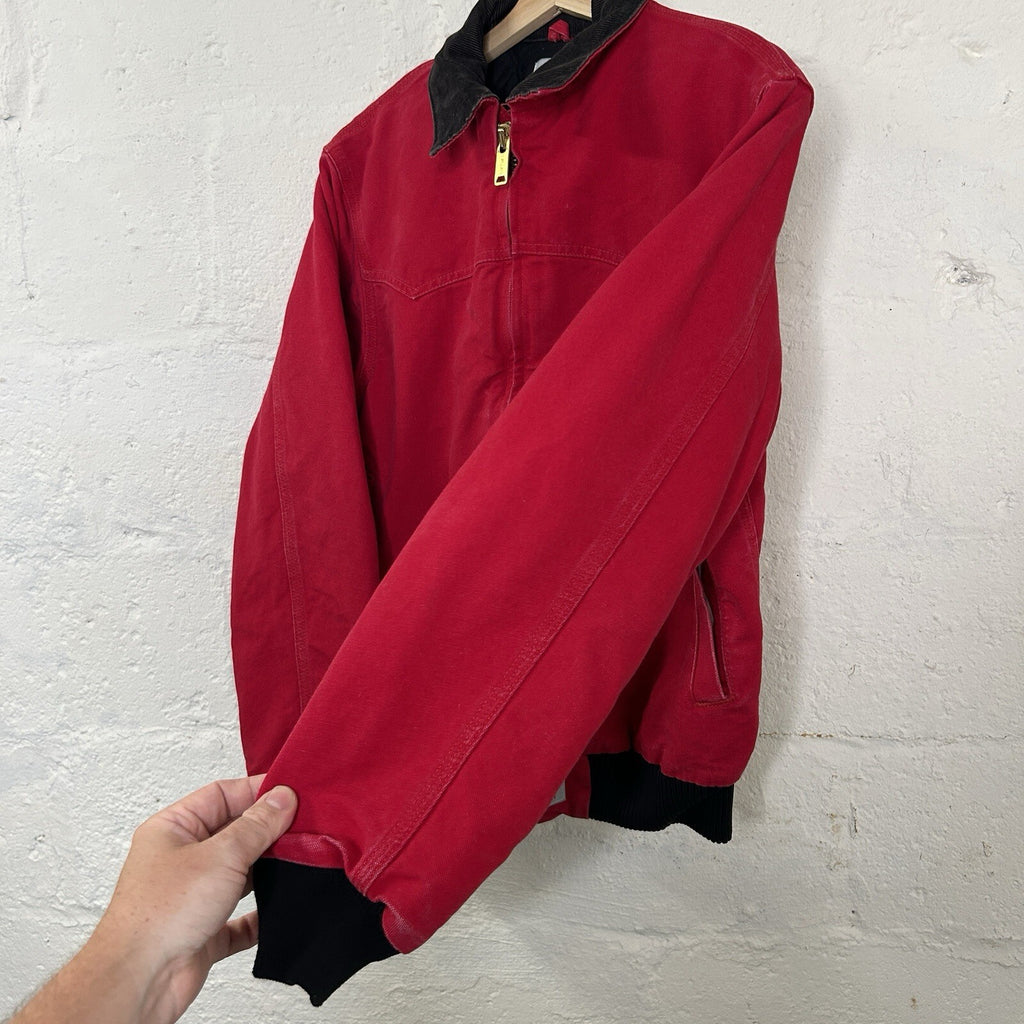Vintage Carhartt Quilted Santa Fe Jacket “Red” J13RED/JQ2100 Men’s Medium