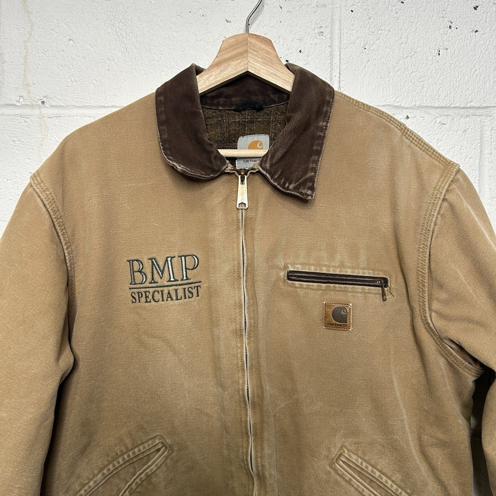 Vintage Carhartt Blanket-Lined Detroit Jacket “Camel” J97 CML Men’s Large