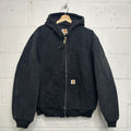 Vintage Carhartt Quilted Hooded Active Jacket “Black” J140 BLK Men’s Medium