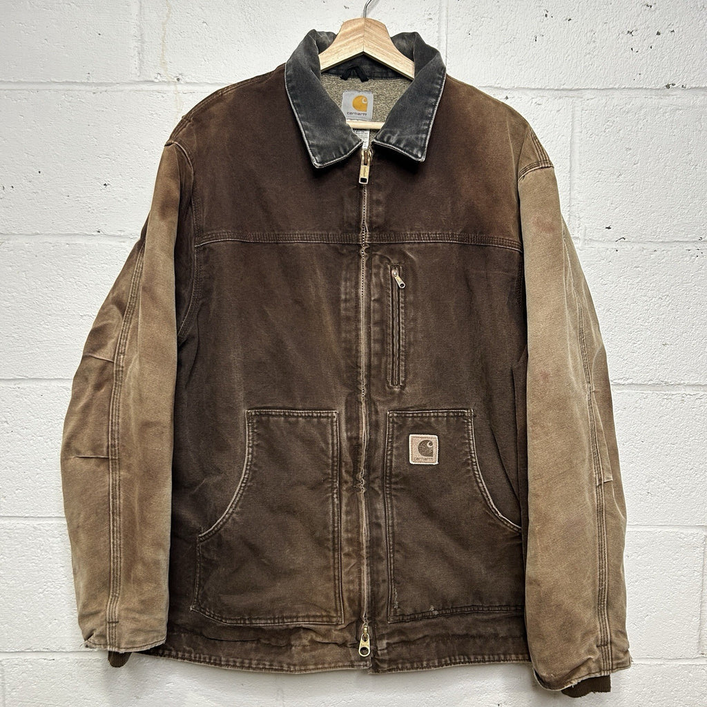 Vintage Carhartt Sherpa-Lined Ridge Jacket “Dark Brown” C61 DKB Men’s X-Large