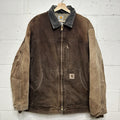 Vintage Carhartt Sherpa-Lined Ridge Jacket “Dark Brown” C61 DKB Men’s X-Large