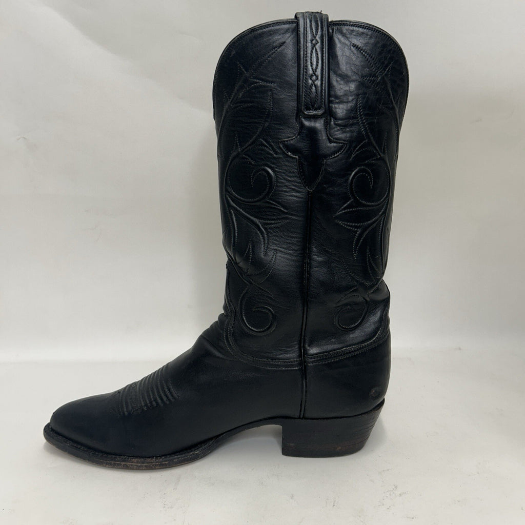 Lucchese Handmade Classics Goatskin Vines Cowboy Boots “Black” L1309 Men’s 8.5D