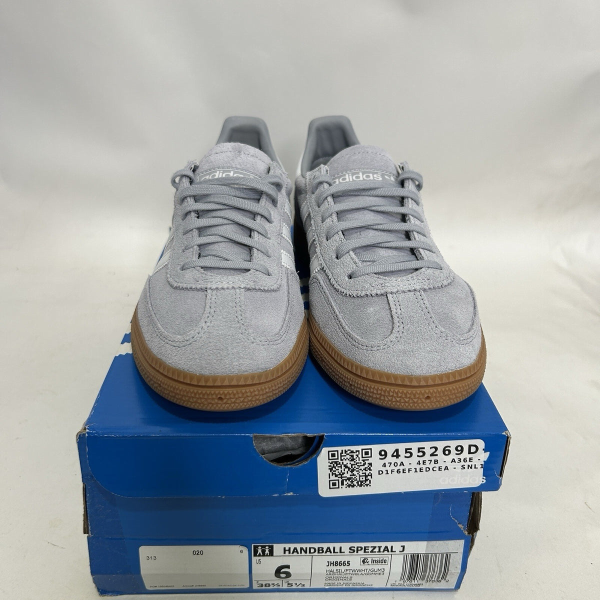 Adidas Handball Spezial GS “Halo Silver Cloud White” JH8665 6Y/Women’s 7 New