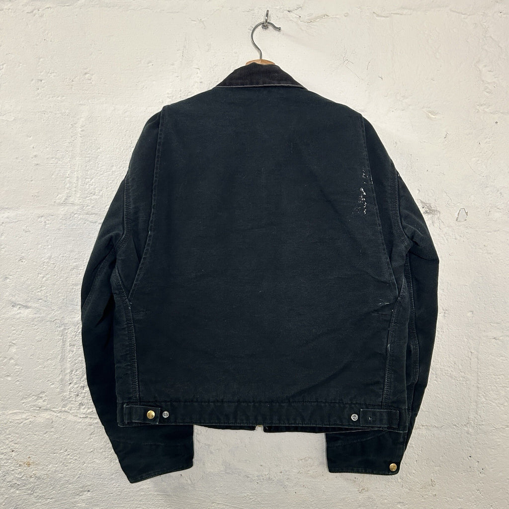 Vintage Faded Carhartt Blanket-Lined Detroit Jacket “Black” J01 BLK Men’s 42/LRG