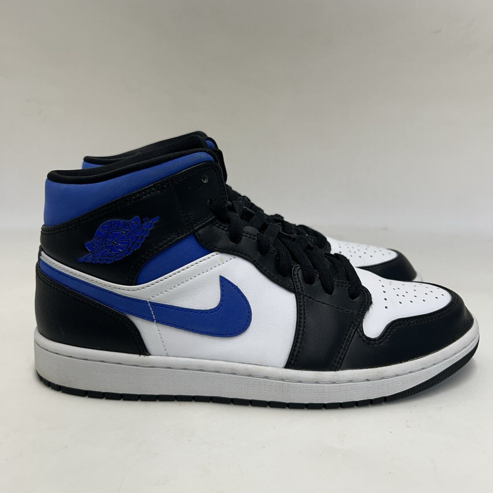 Nike Air Jordan 1 Mid Retro “Racer Blue White Black” 554724-140 Men’s 10.5