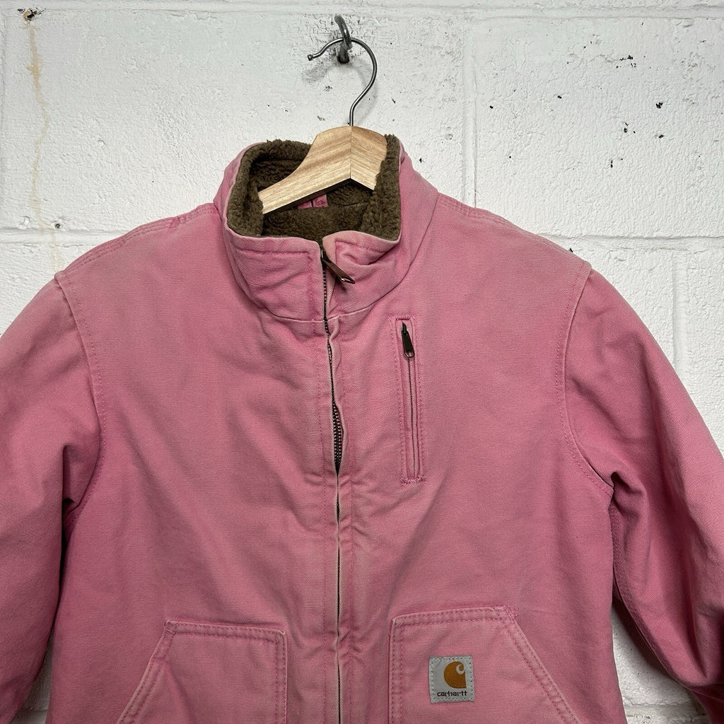 Vintage Carhartt Sherpa-Lined Canyon Jacket “Pink Rose” WJ022 PKR Women’s Small