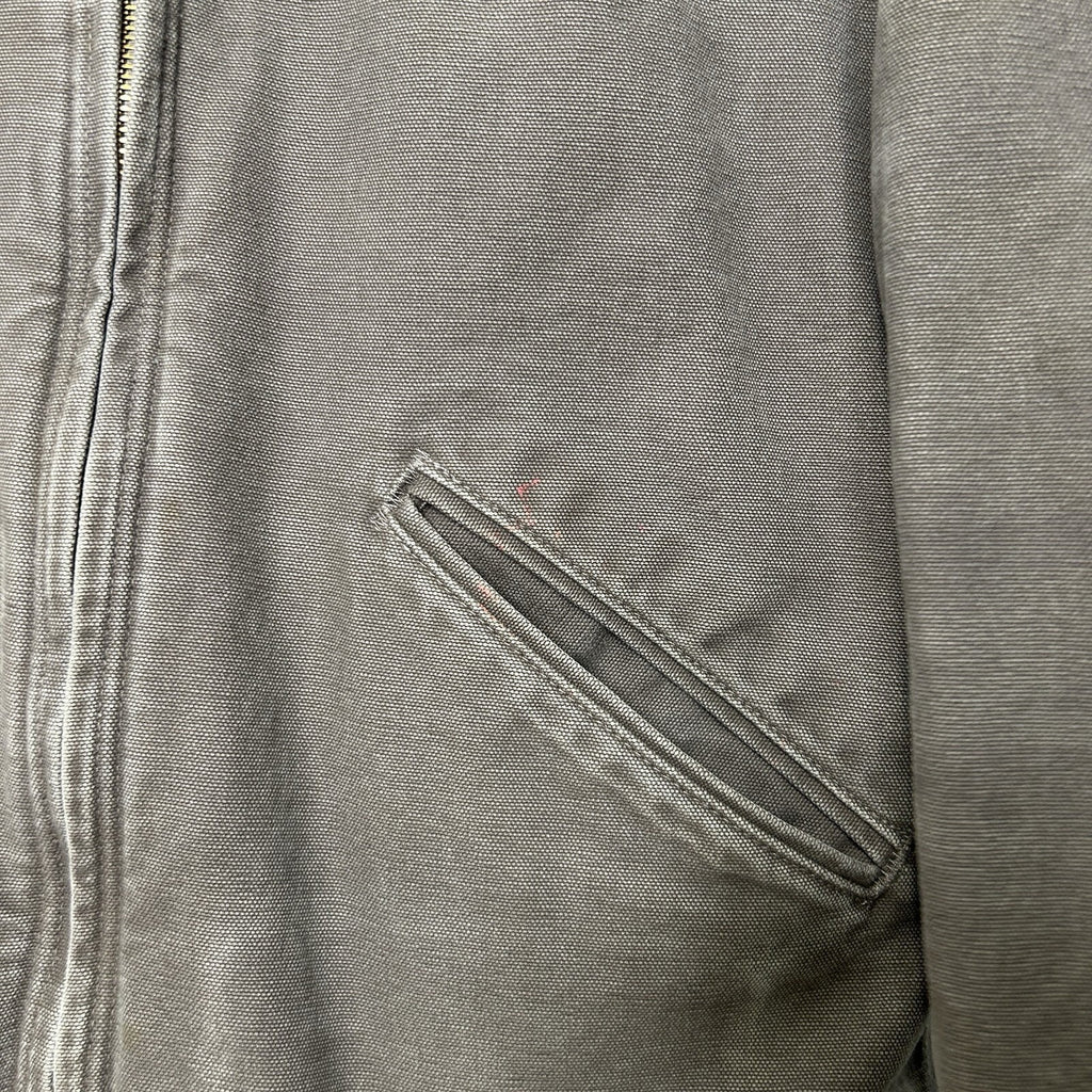 Carhartt Sherpa-Lined Hooded Detroit Jacket “Taupe Grey”