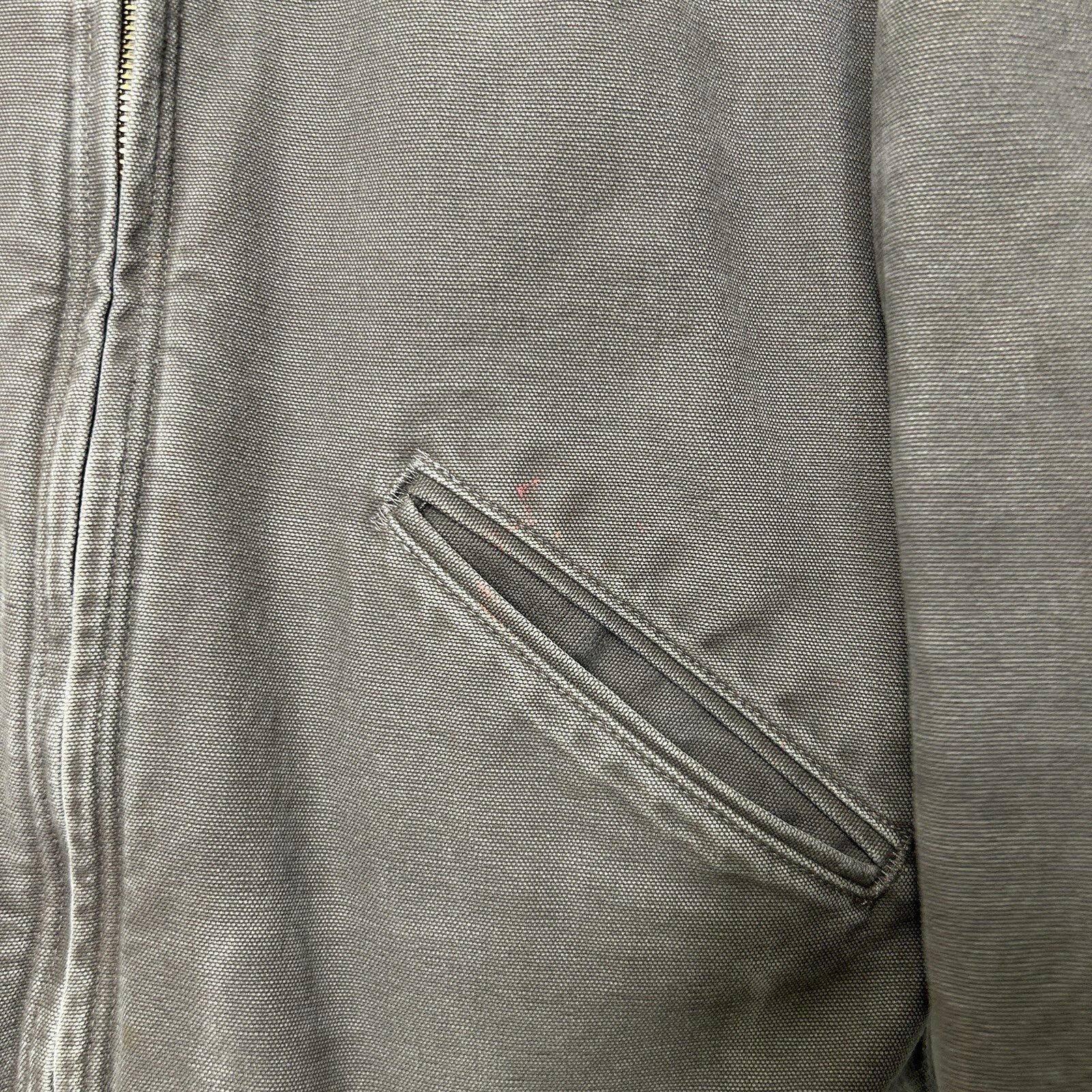 Carhartt Sherpa-Lined Hooded Detroit Jacket “Taupe Grey”