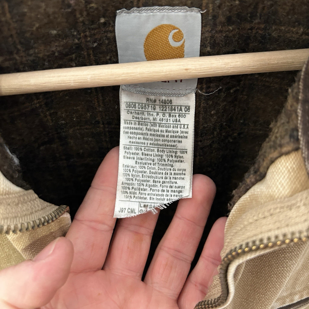 Vintage Carhartt Blanket-Lined Detroit Jacket “Camel” J97 CML Men’s Large