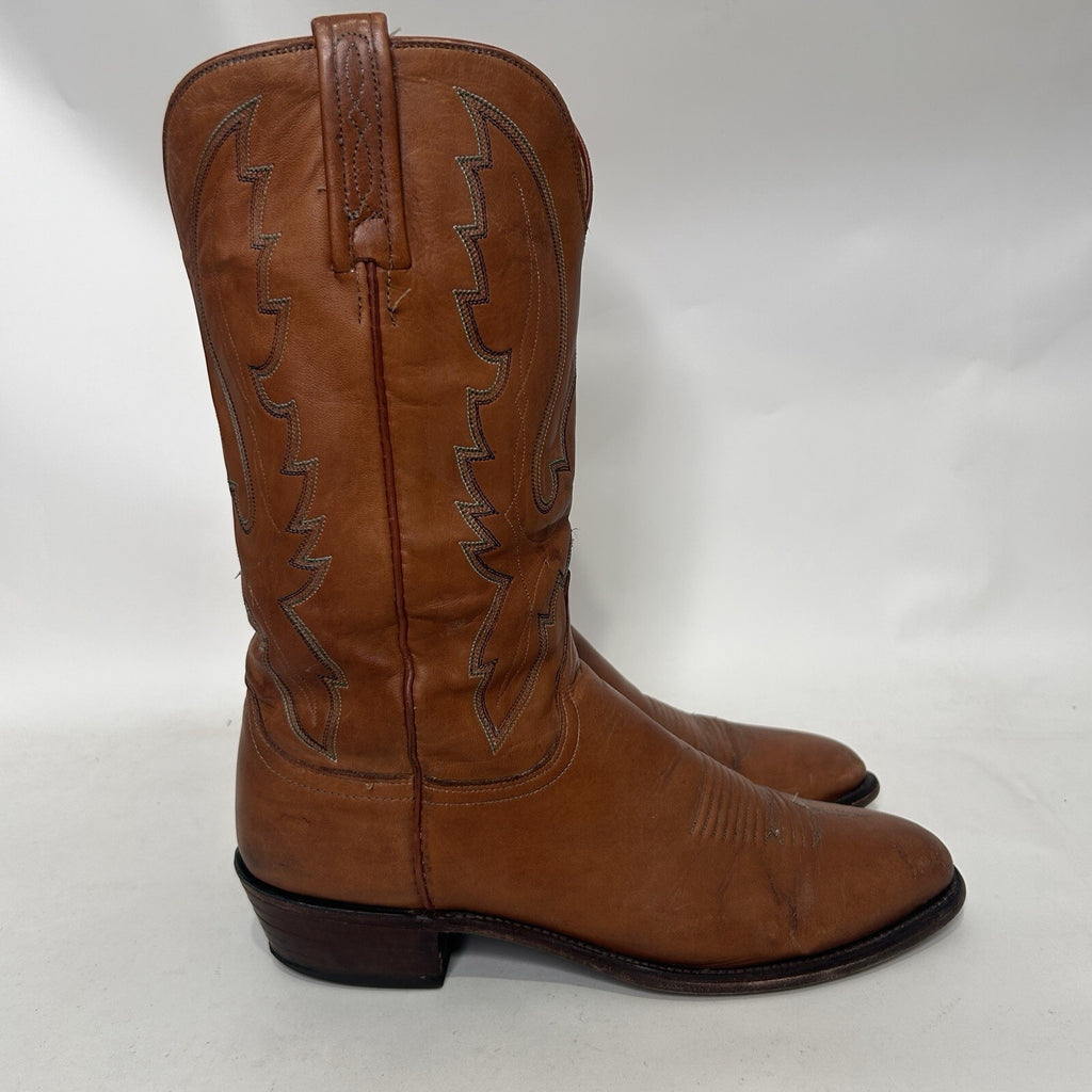 Vintage Lucchese 1883 Cowboy Boots Style 1505 Men’s 10.5D Needs Repaired