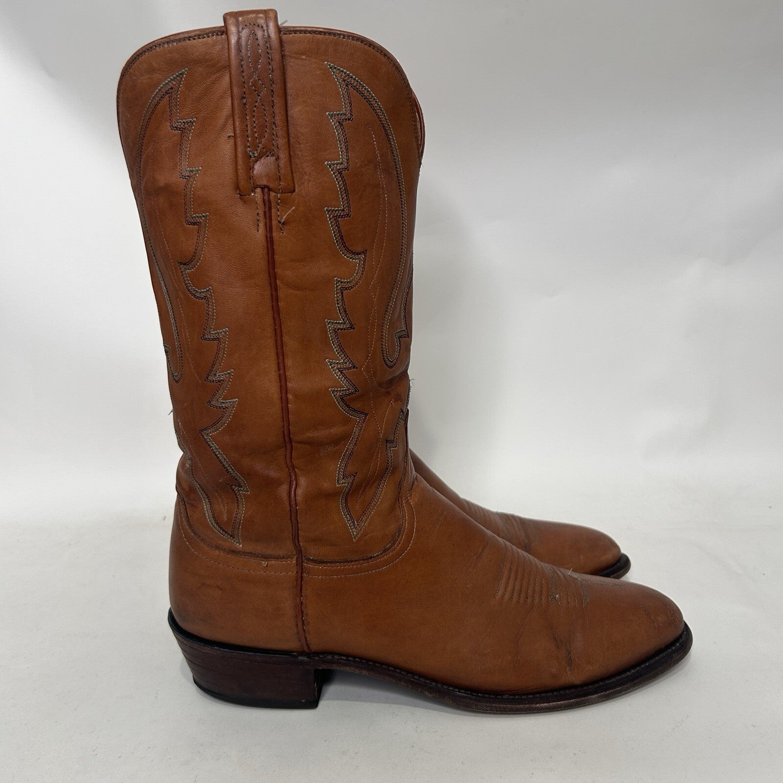 Vintage Lucchese 1883 Cowboy Boots Style 1505 Men’s 10.5D Needs Repaired