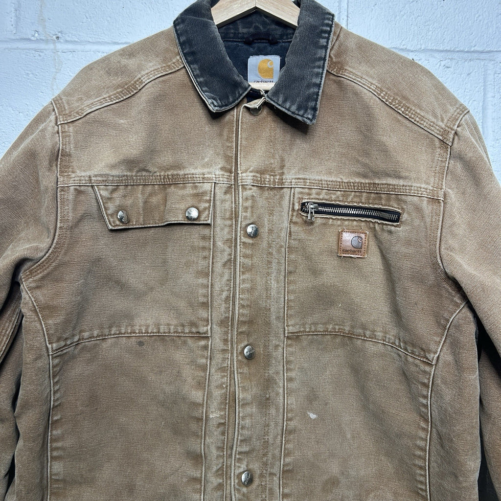 Y2K Carhartt Sandstone Multi-Pocket Jacket “Brown” J285 BRN Men’s Large