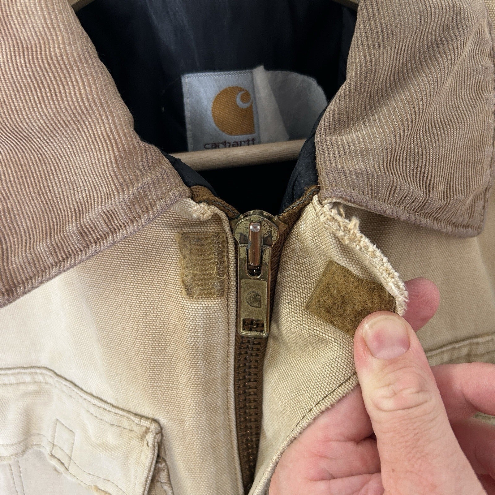 Vintage Faded Carhartt Quilted Artic Jacket “Brown” CQ186 Men’s Large