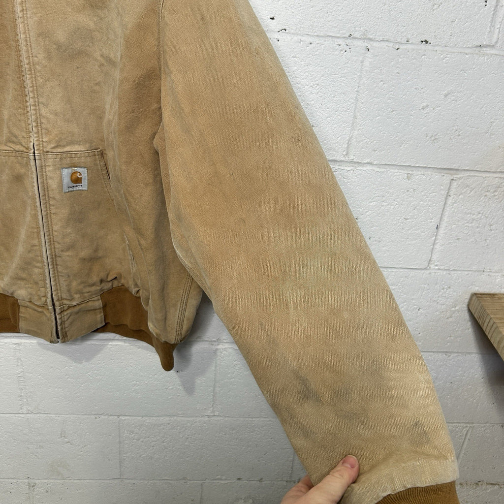 Vintage Carhartt Flannel-Lined Hooded Active Jacket “Brown” J05 BRN Men’s XL